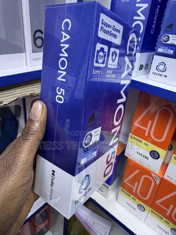 New Tecno Camon 50 256 GB Black - thumbnail 4