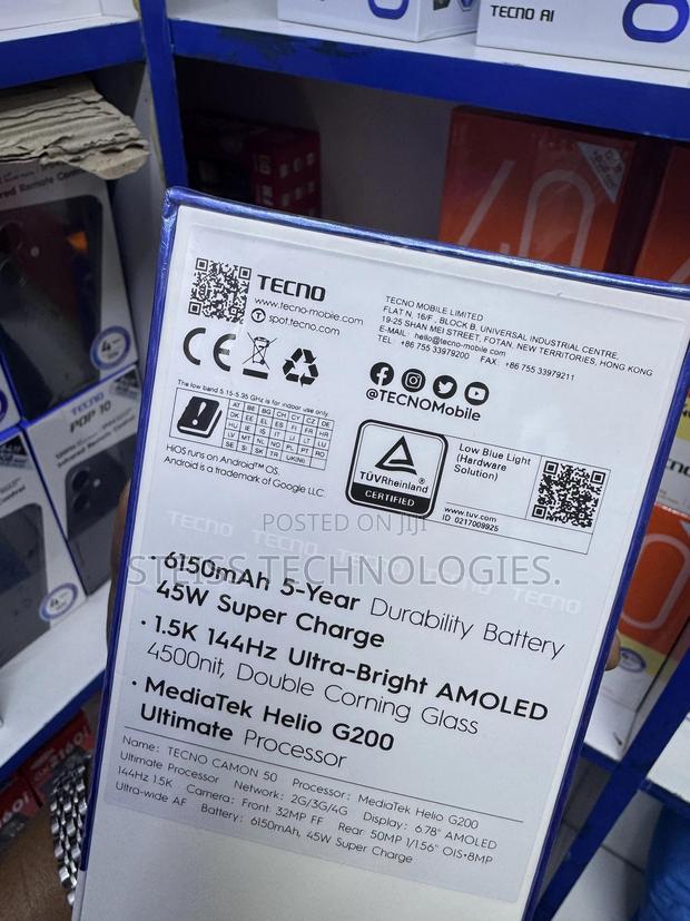New Tecno Camon 50 256 GB Black - thumbnail 6