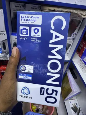 New Tecno Camon 50 Pro 256 GB Black