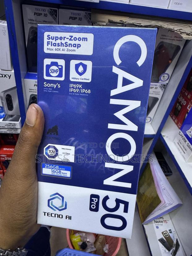 New Tecno Camon 50 256 GB Black - thumbnail 4