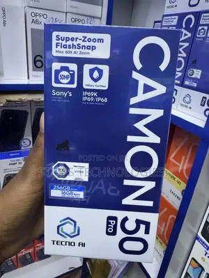 New Tecno Camon 50 Pro 256 GB Black