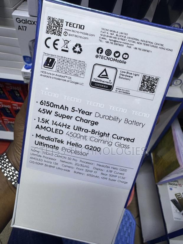 New Tecno Camon 50 256 GB Black - thumbnail 8