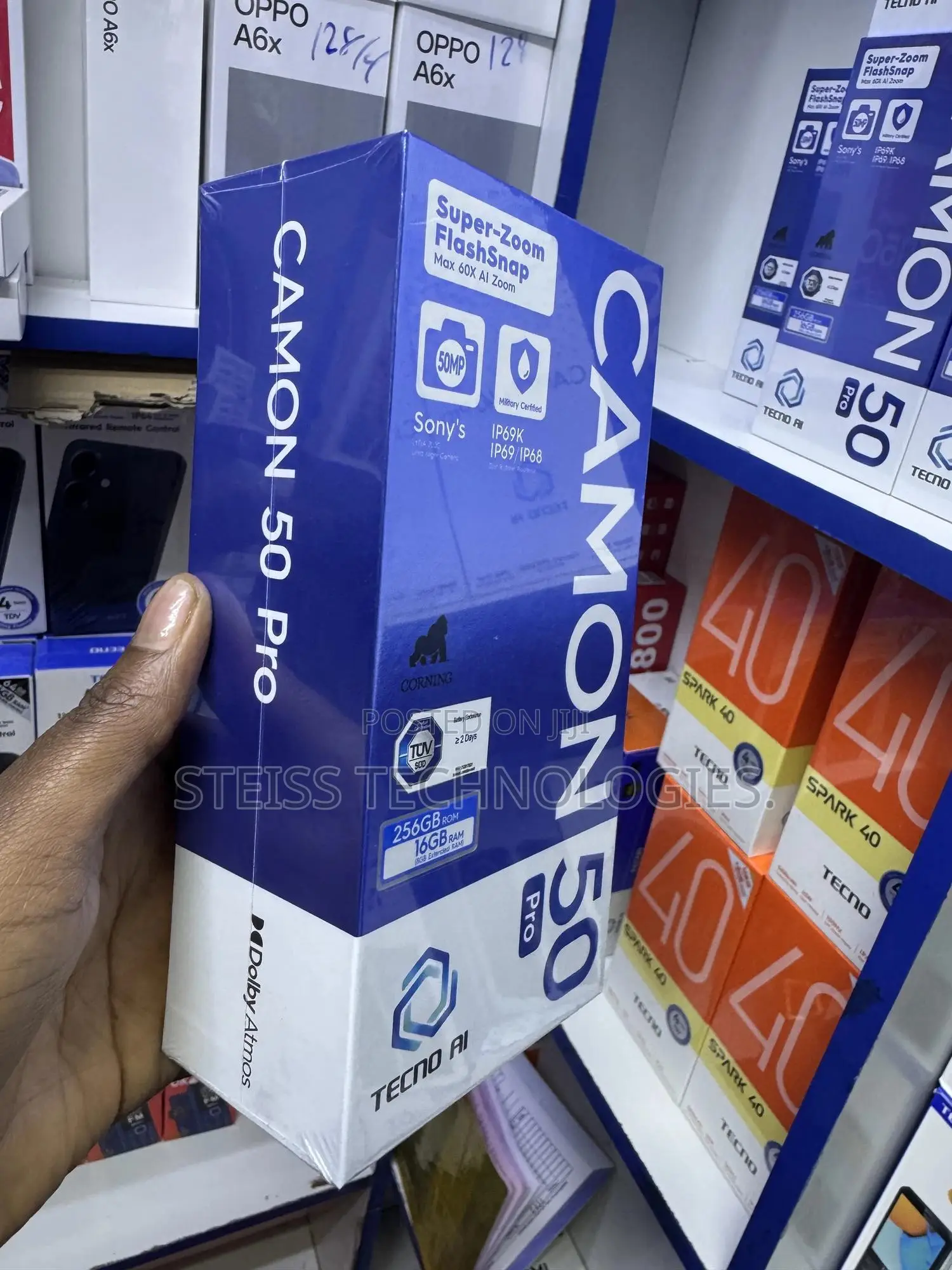 New Tecno Camon 50 Pro 256 GB Black