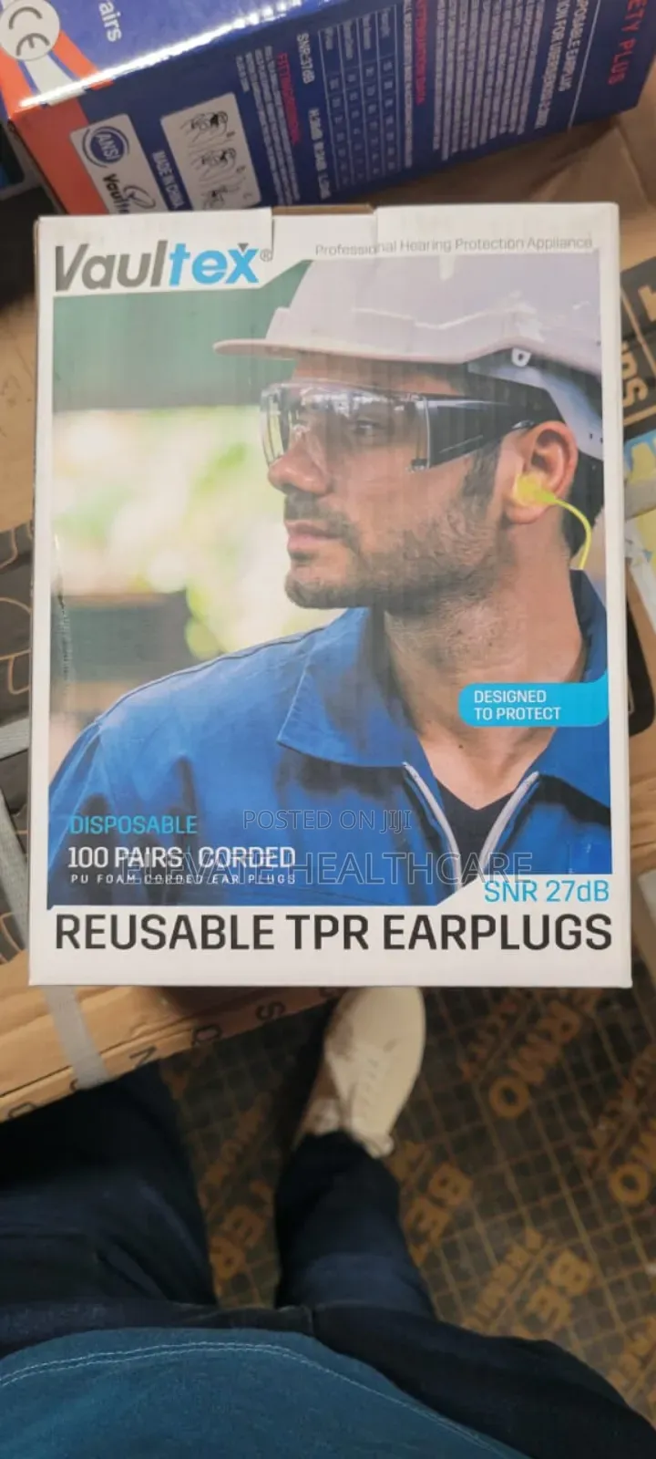 Vaultex Reusable Earplugs Snr 27db