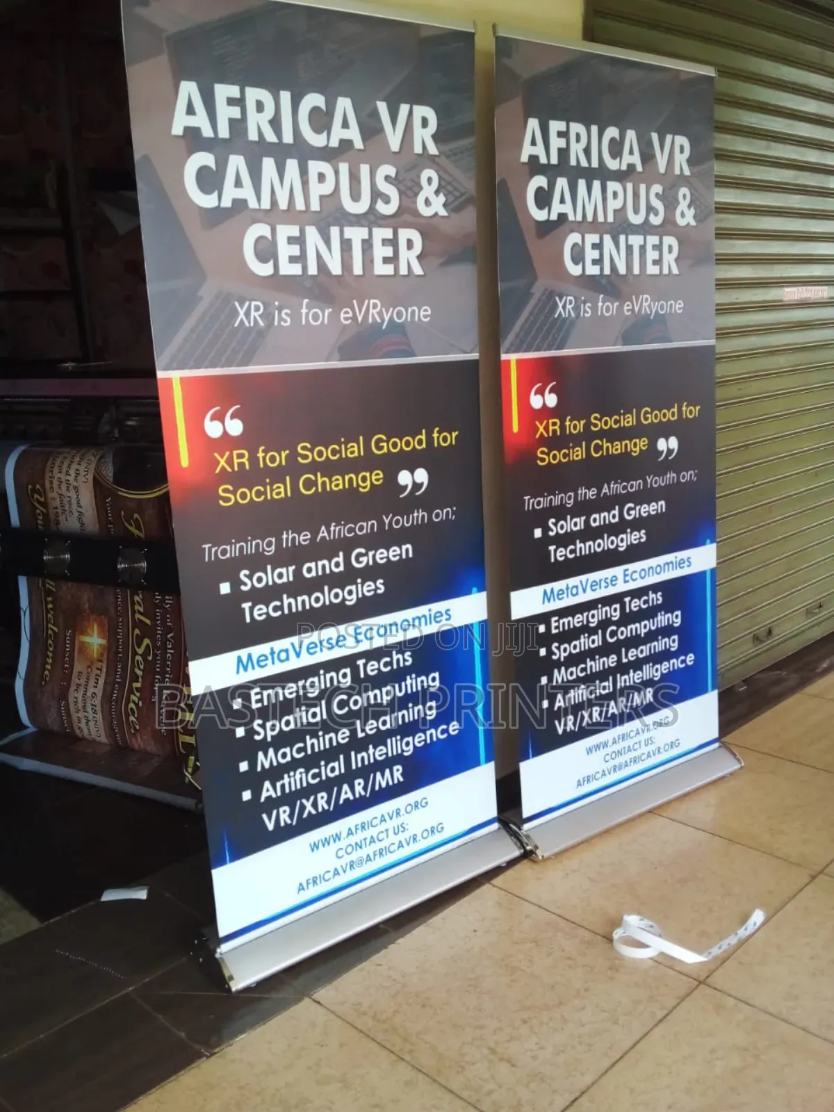Premium Broad Base Roll Up Display
