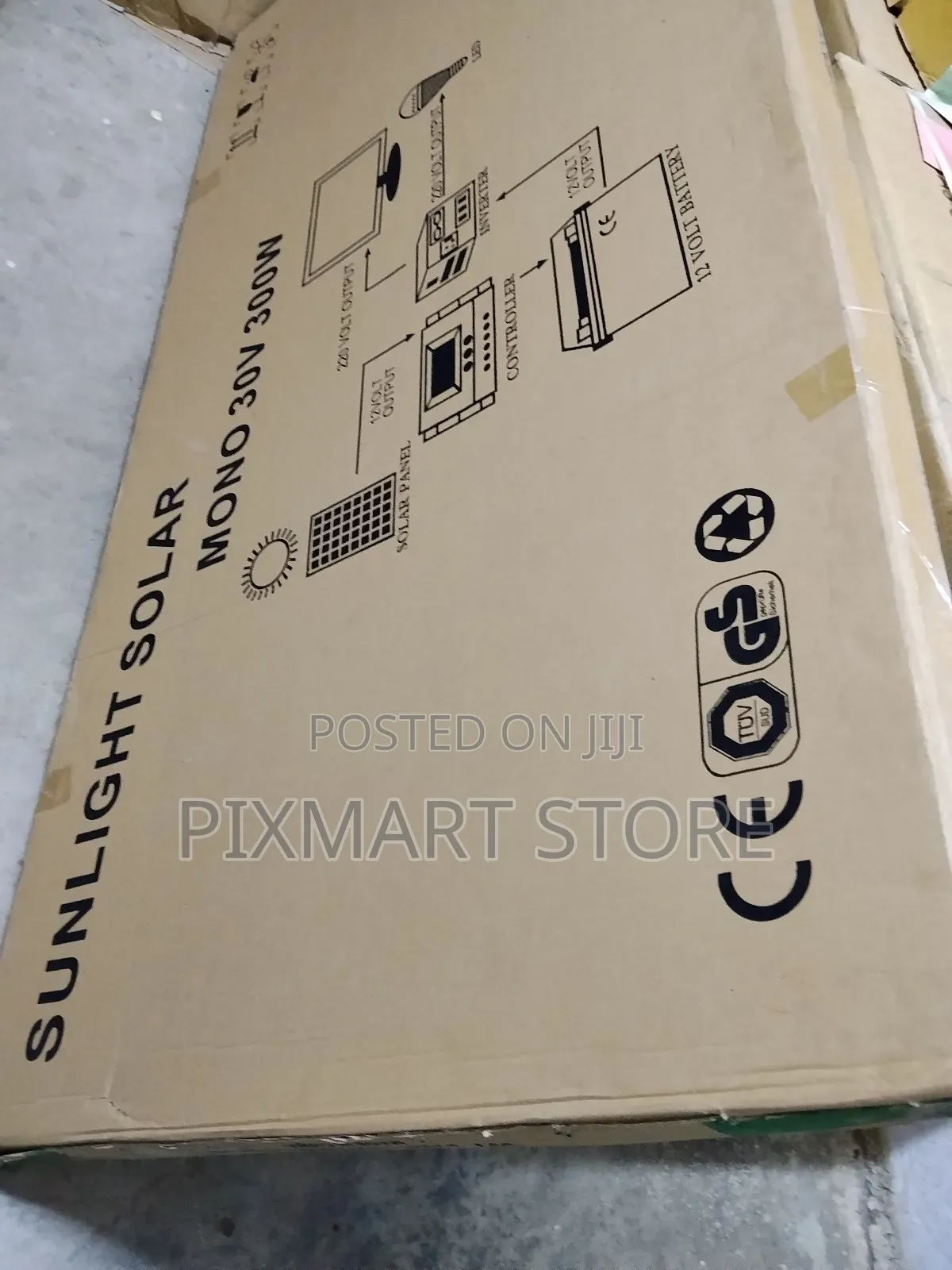 Sunlight 300w Mono Solar Panel Complete Power Kit