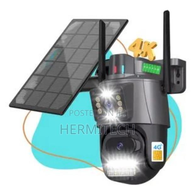 Solar Powered Wifi/4g Enabled CCTV Dual Lens Available in Stock - main view