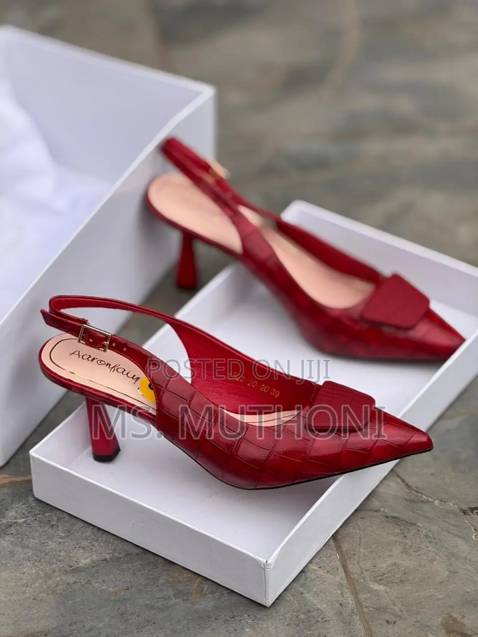 High Quality Wetlook (Aron Fairy) Slingback Heel* Size 37-42