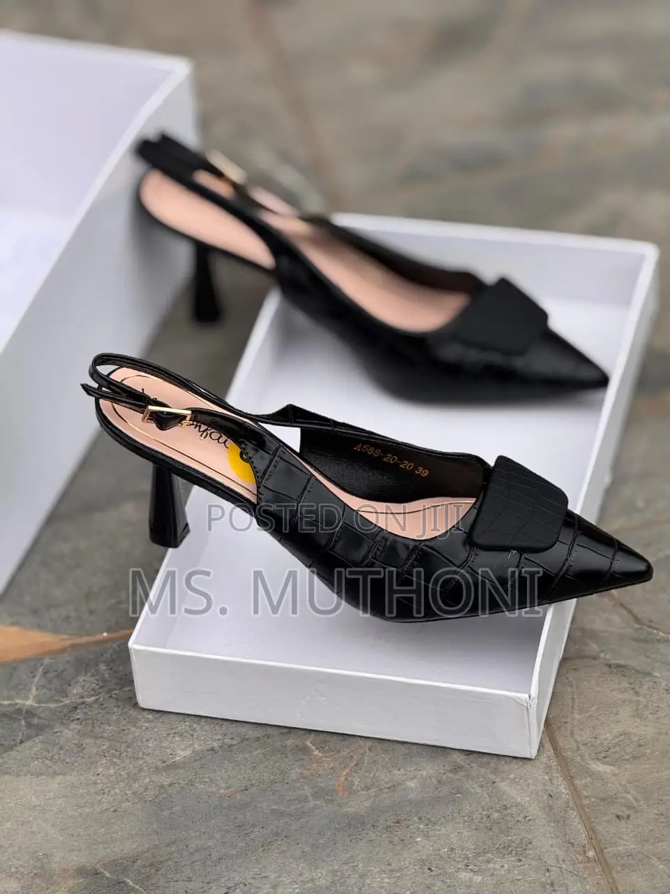 High Quality Wetlook (Aron Fairy) Slingback Heel* Size 37-42