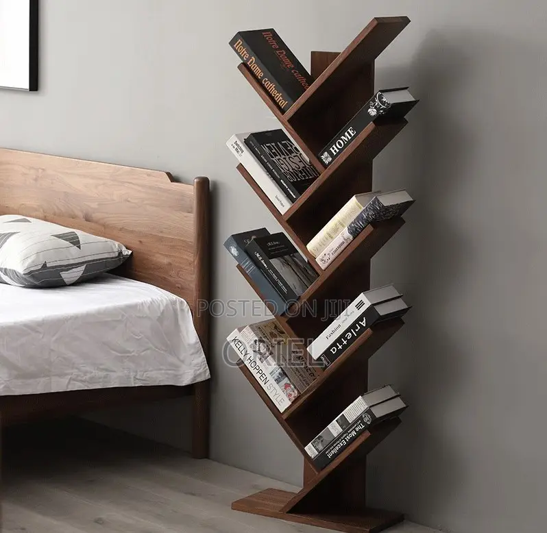 Book Shelves; Modern Vertical Home Office Book Rack