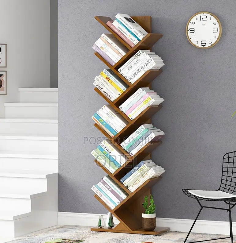Book Shelves; Modern Vertical Home Office Book Rack