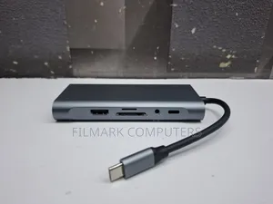 Type-c To Hdtv 11 In1 Lan+Type-c+Sd Card+Usb*4+Audio+Hdtv+Vga Adapter