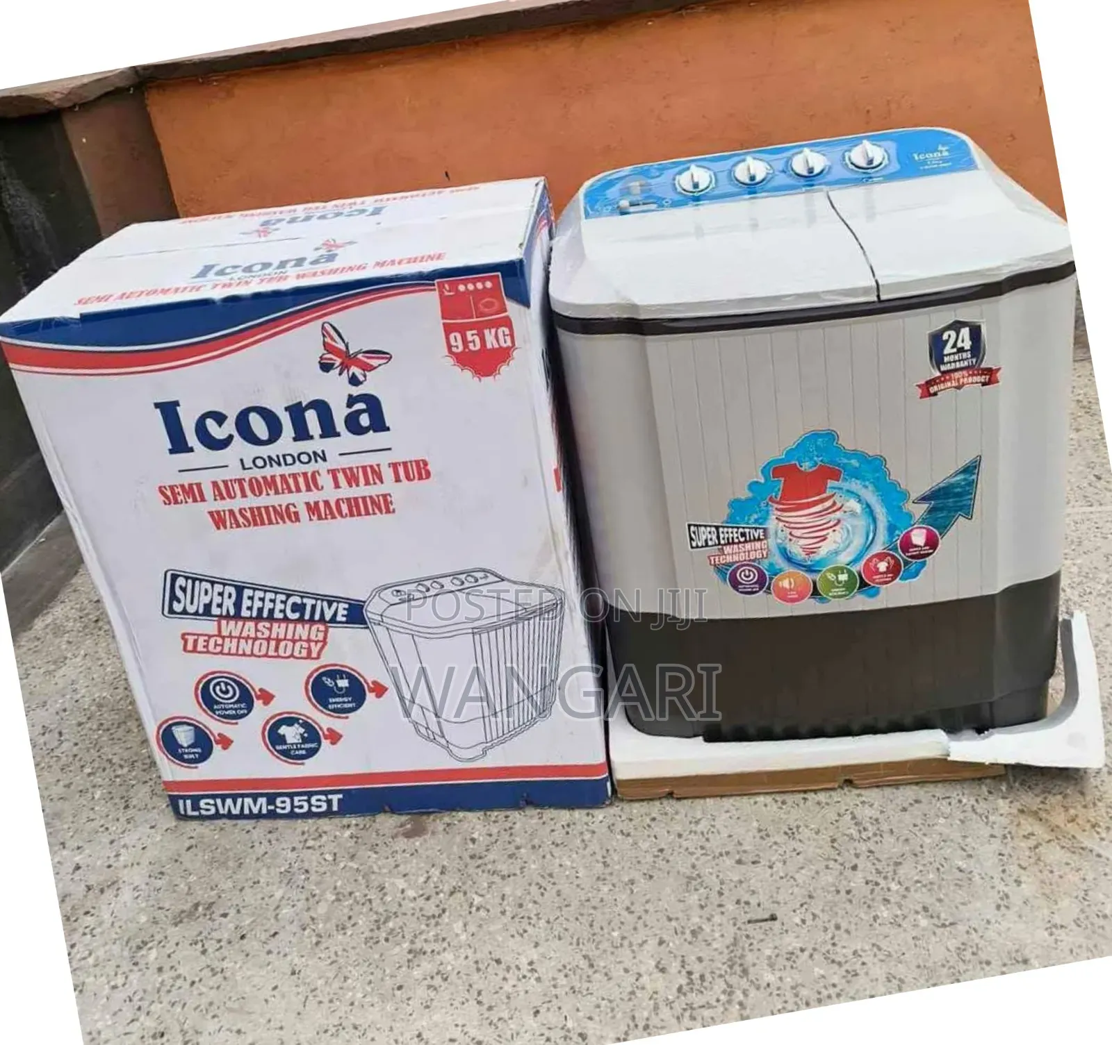 Icona Brand New Washing Machine 9.5 KGS
