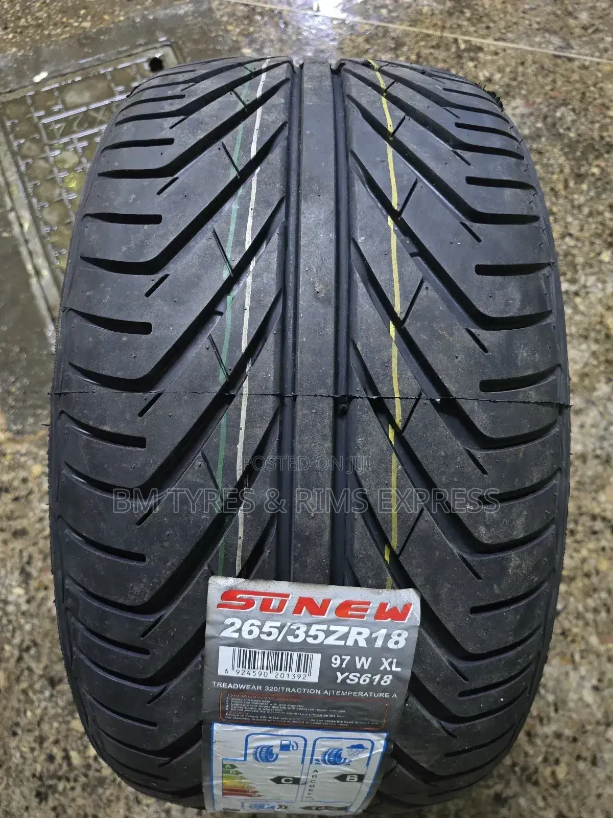 265 /35 R18 Sunew Tyres.