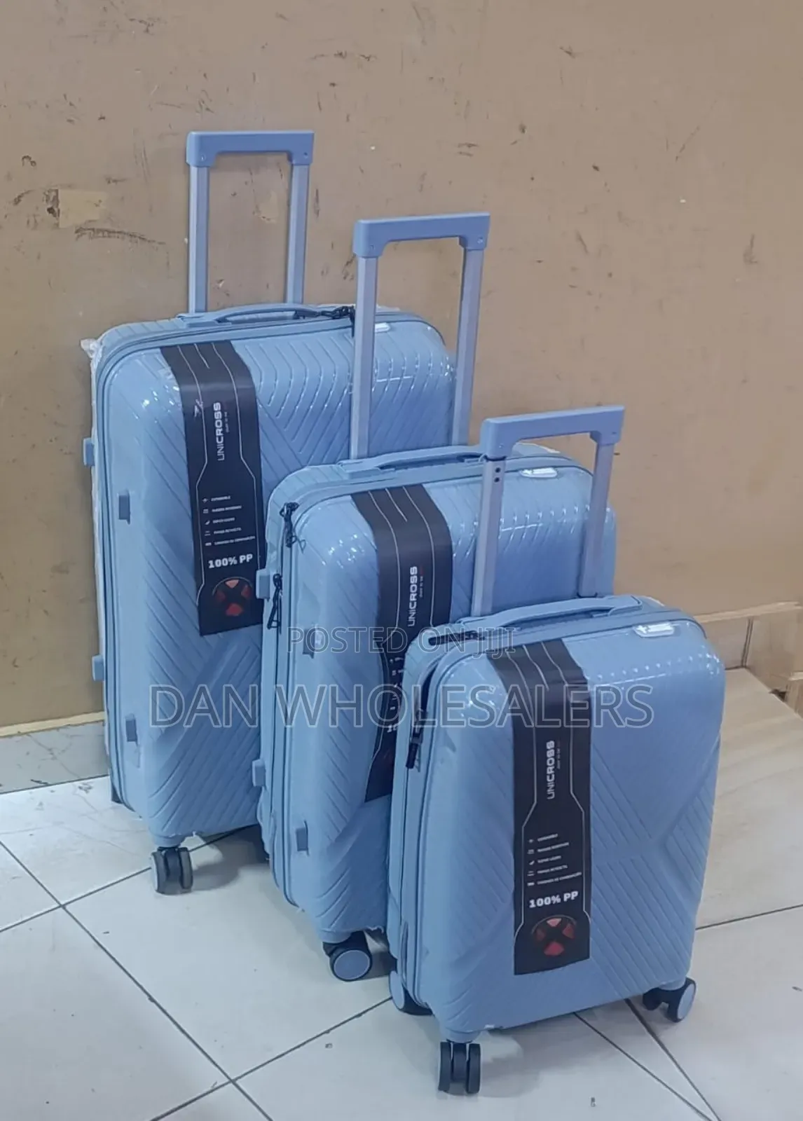 3in1 Heavy Duty Fiber Suitcase Set