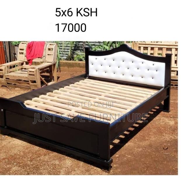 5x6 King Size Wooden Bed - main view