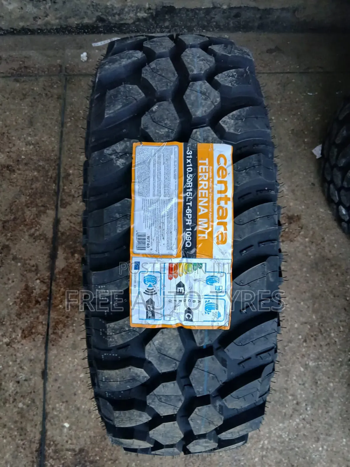 31×10.50r15lt 6pr Centara Mt