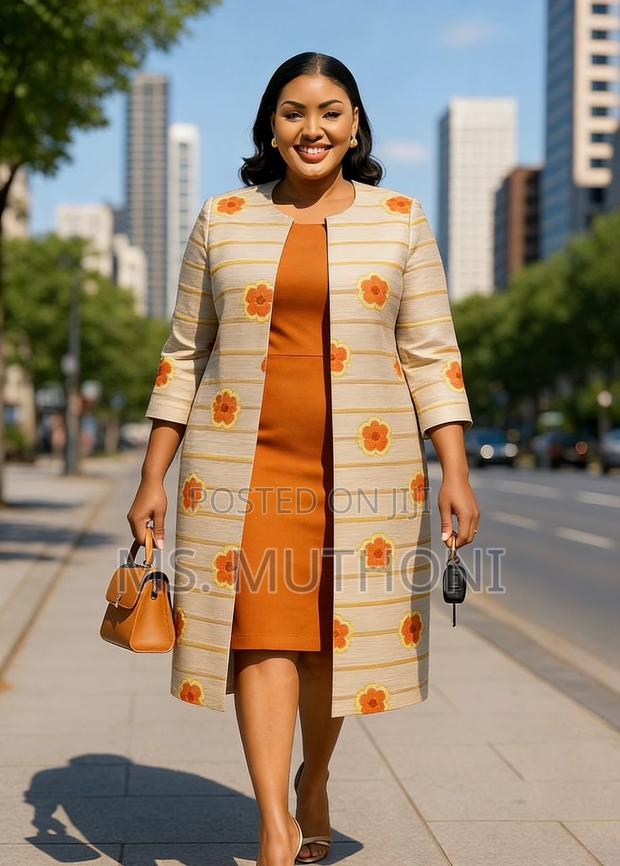 Top Notch Quality Very Demure 2pc Set Long Coat