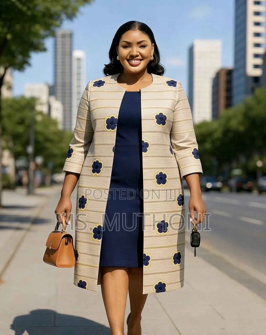 Top Notch Quality Very Demure 2pc Set Long Coat