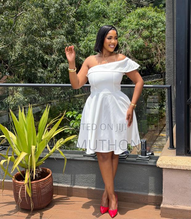 Zara Off Shoulder Fit and Flare Dress - main view
