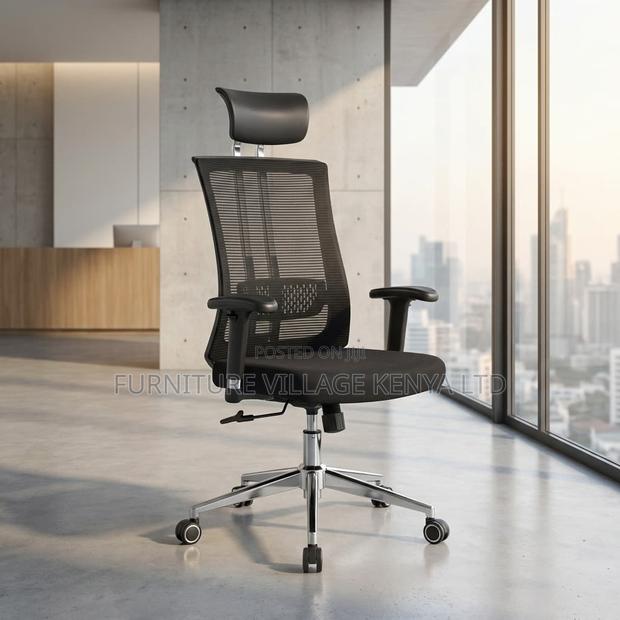 Office Chair; Executive High-back Orthopedic Office Chair