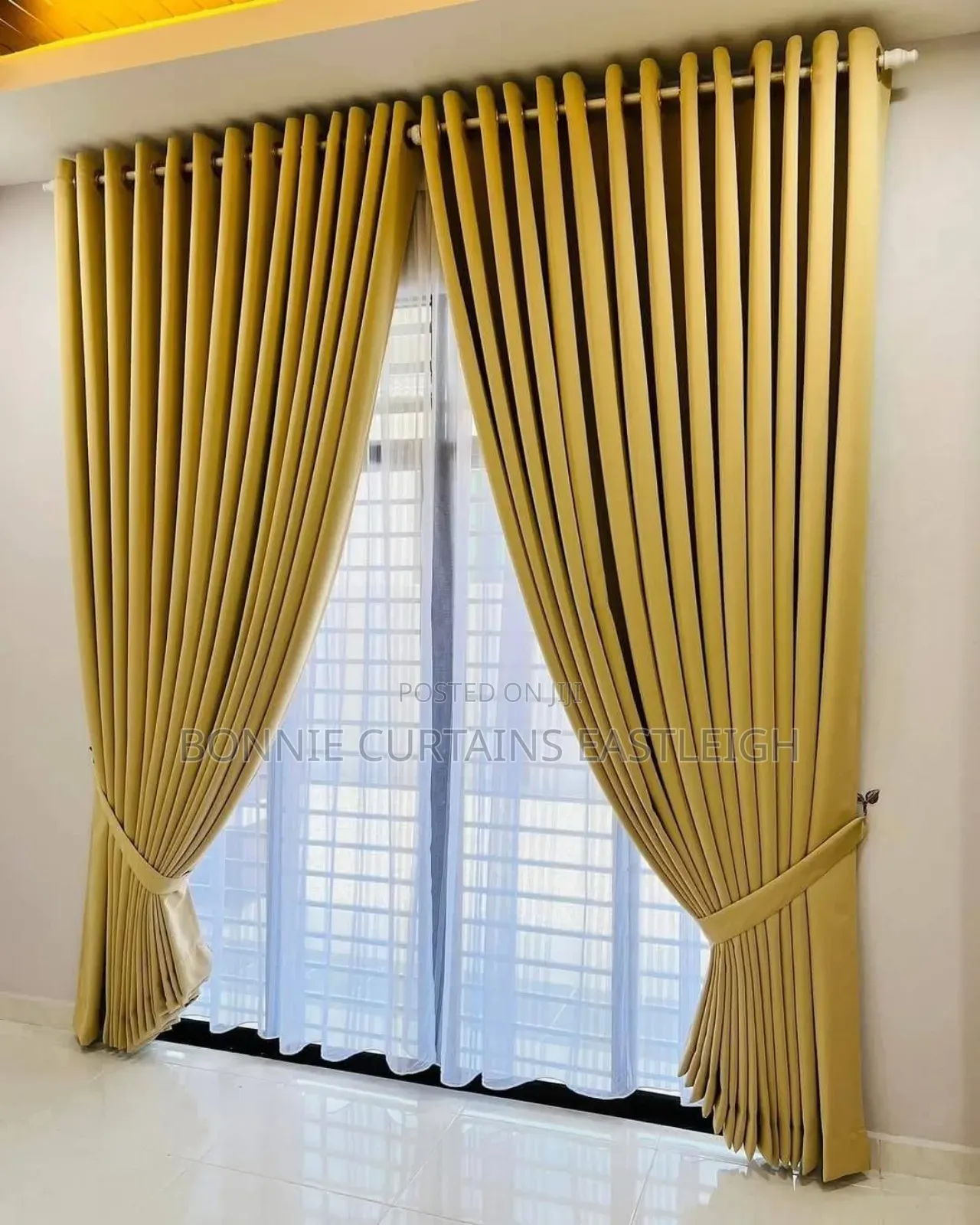 Light Gray and Cream Curtains for Guests Rooms