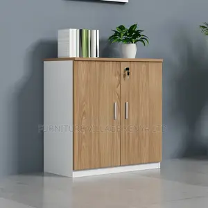 Office Cabinet; 2-door Wooden Credenza Office Filling Cabinet