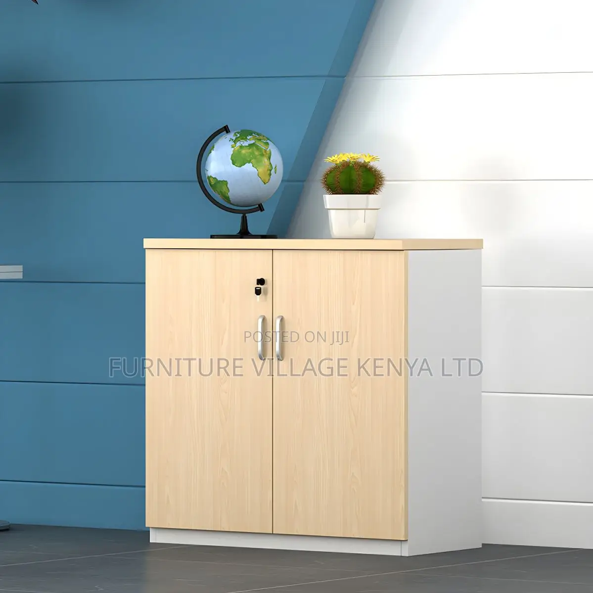 Office Cabinet; 2-door Wooden Credenza Office Filling Cabinet