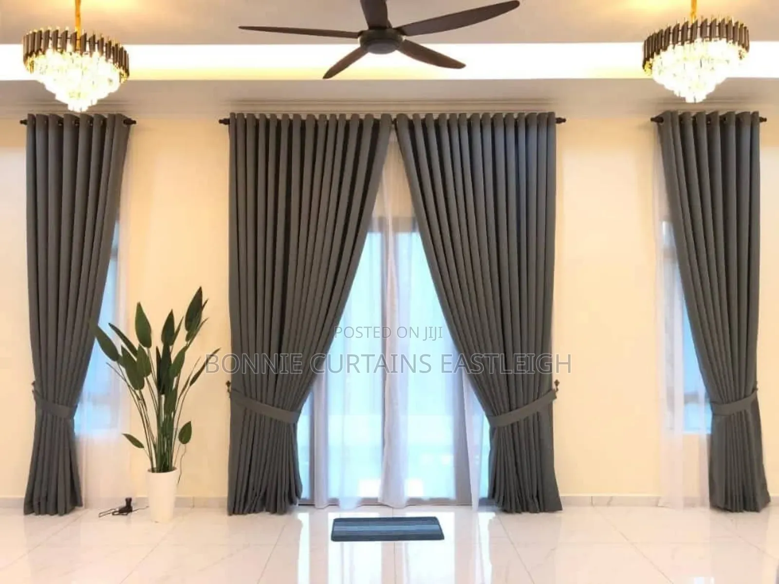 Role Blue and Cream Curtains for Bedrooms
