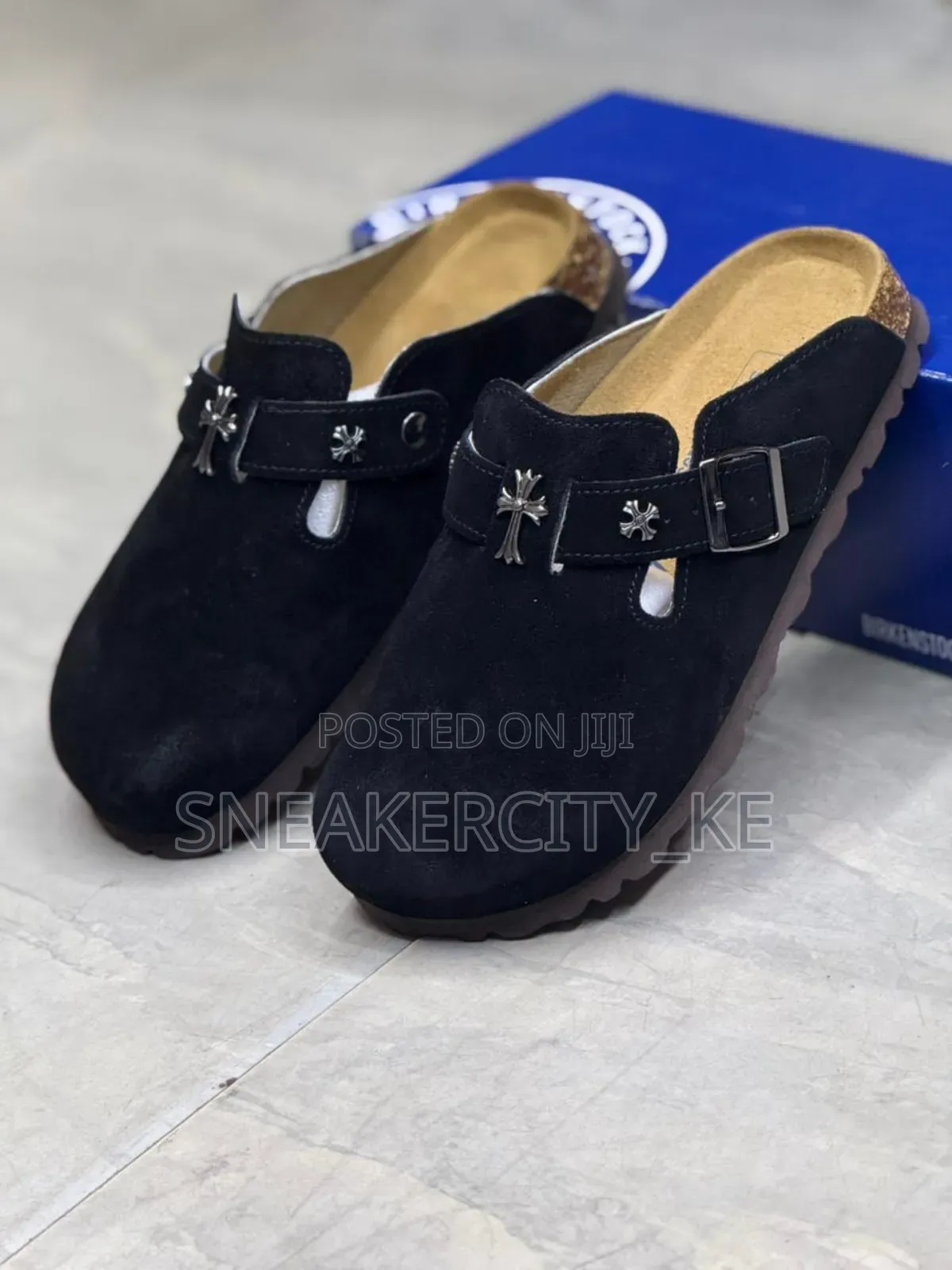 Chrome Hearts Birkenstock Clogs