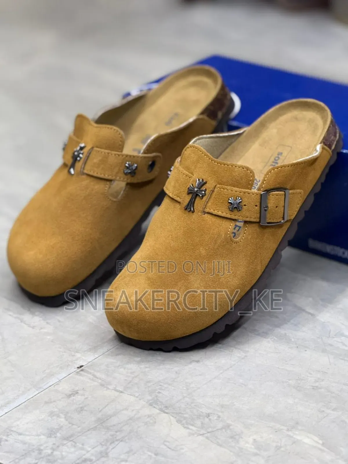 Chrome Hearts Birkenstock Clogs