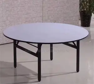 Office Table; 1.5 M Round Foldable Banquet-dining Table