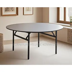Office Table; 1.5 M Round Foldable Banquet-dining Table