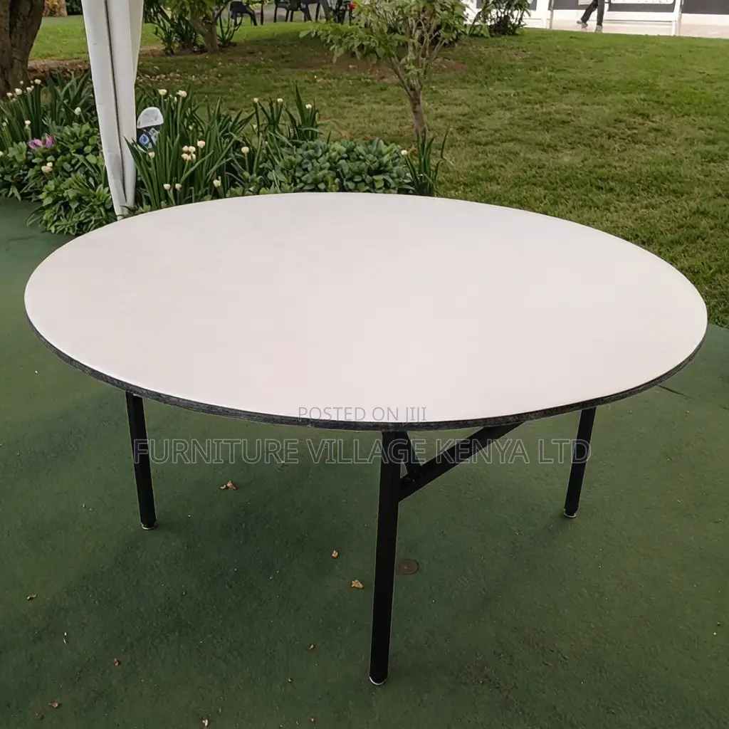 Office Table; 1.5 M Round Foldable Banquet-dining Table