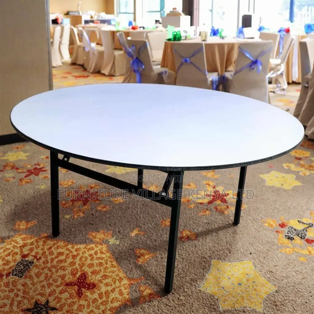 Office Table; 1.5 M Round Foldable Banquet-dining Table