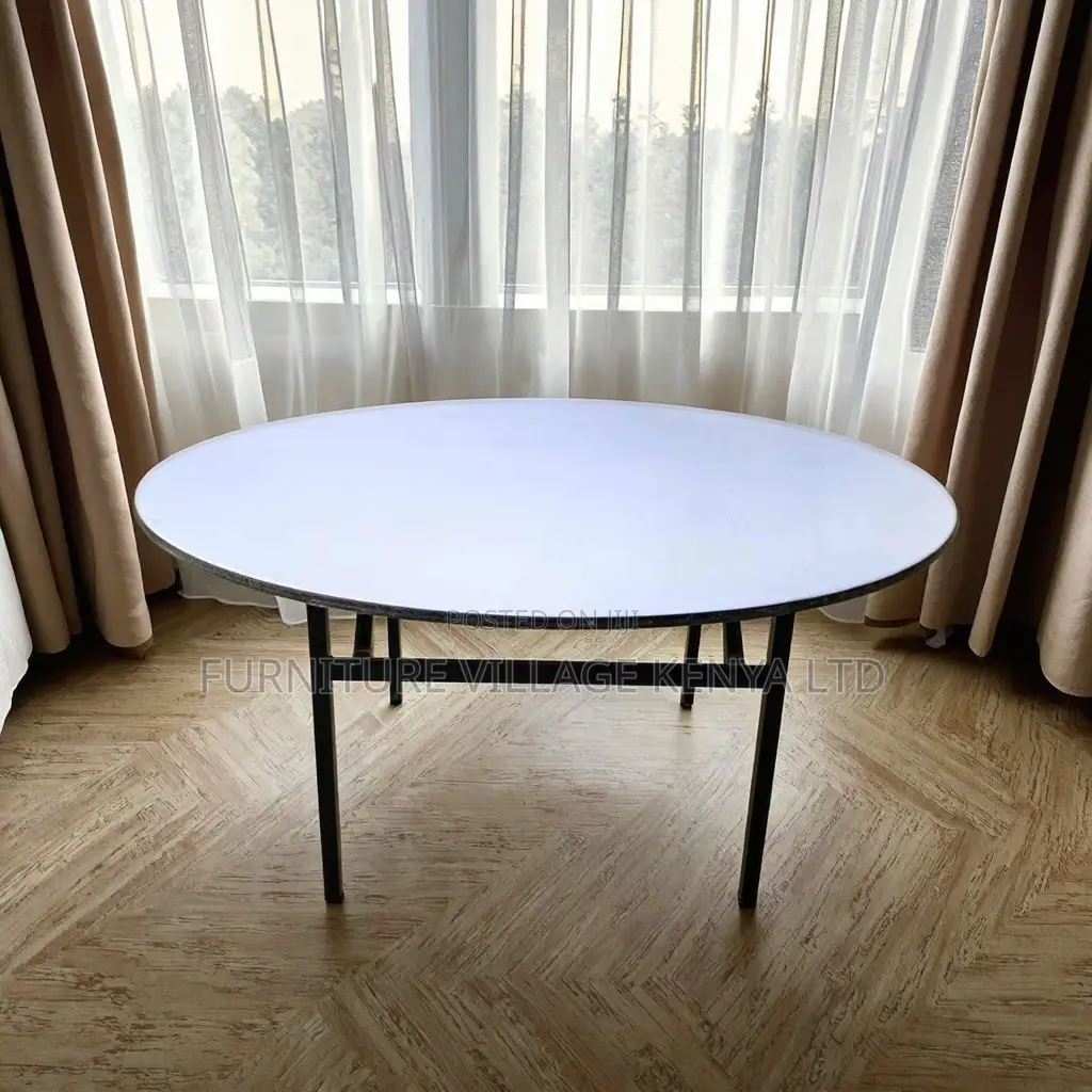 Office Table; 1.5 M Round Foldable Banquet-dining Table