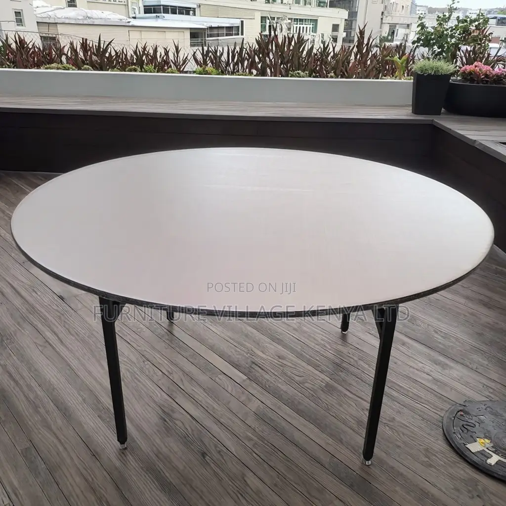 Office Table; 1.5 M Round Foldable Banquet-dining Table