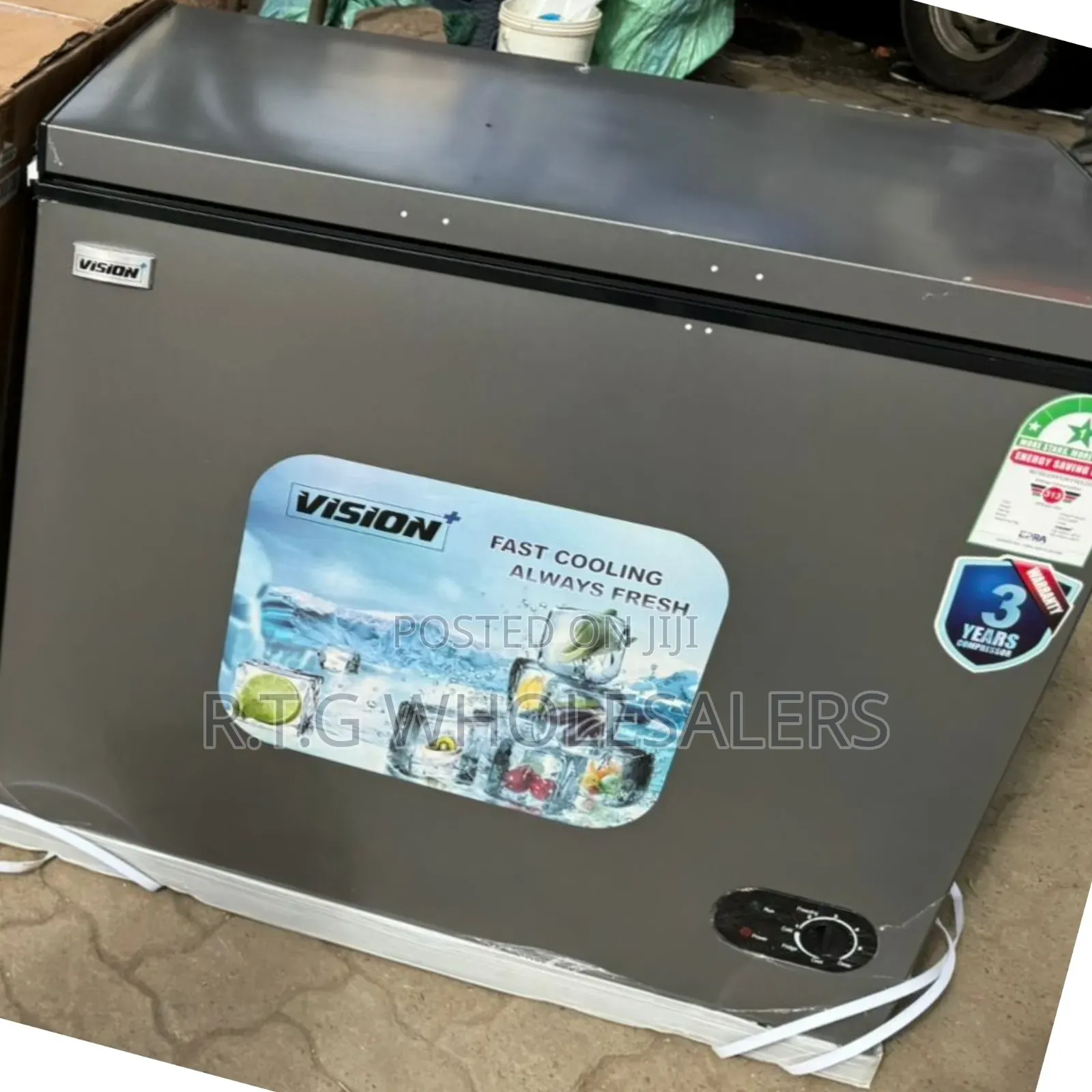 300 Litres Vision Plus Chest Freezer With Glass Sliding Doors