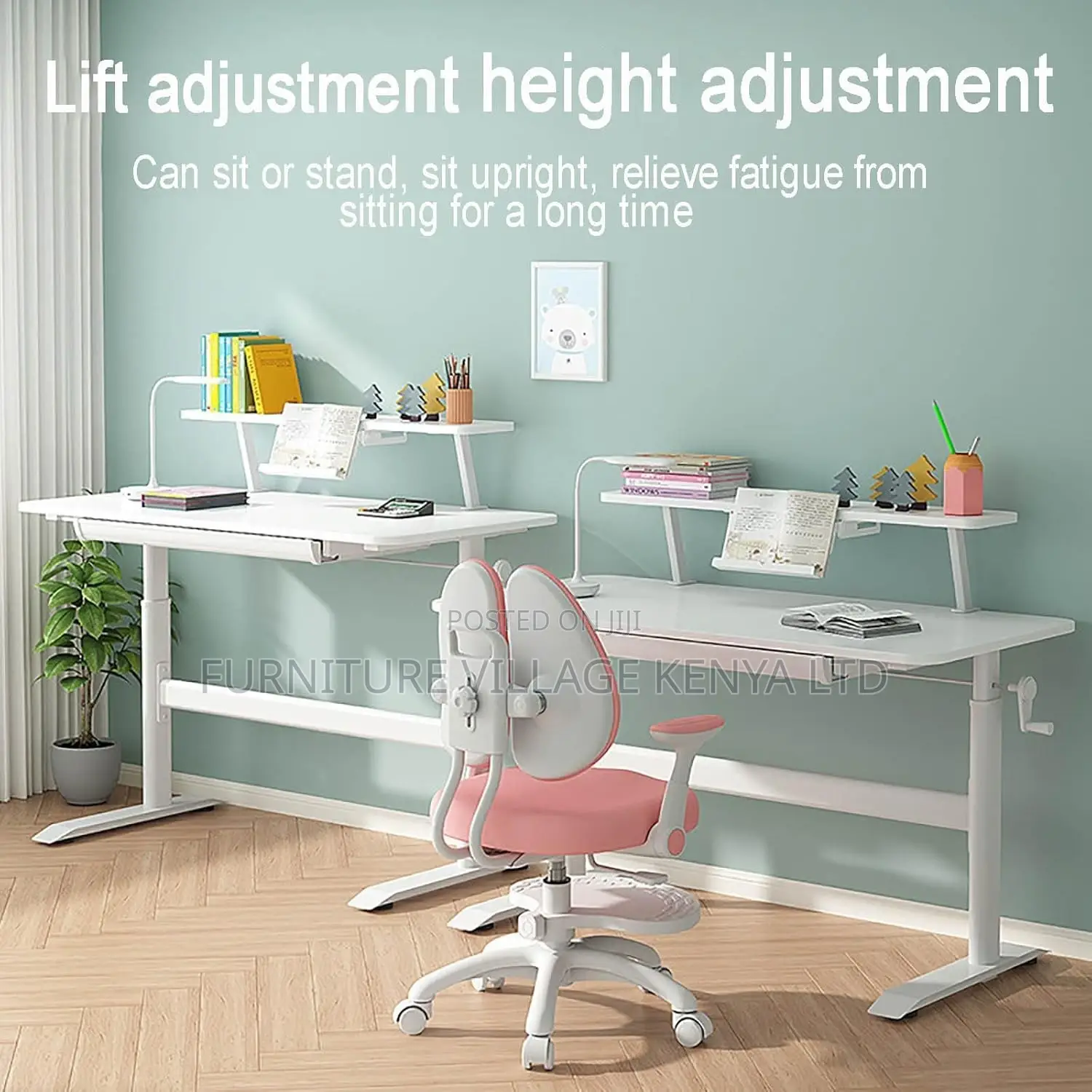 Office Desk; 1.2m Home/Office Manual Standing Desk