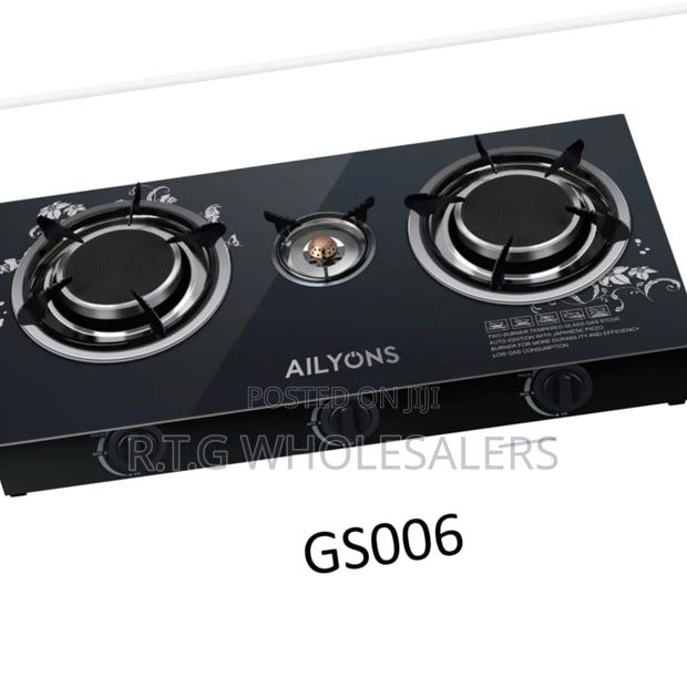 Efficient 3-Burner Infrared Gas Cooker by Ailyons