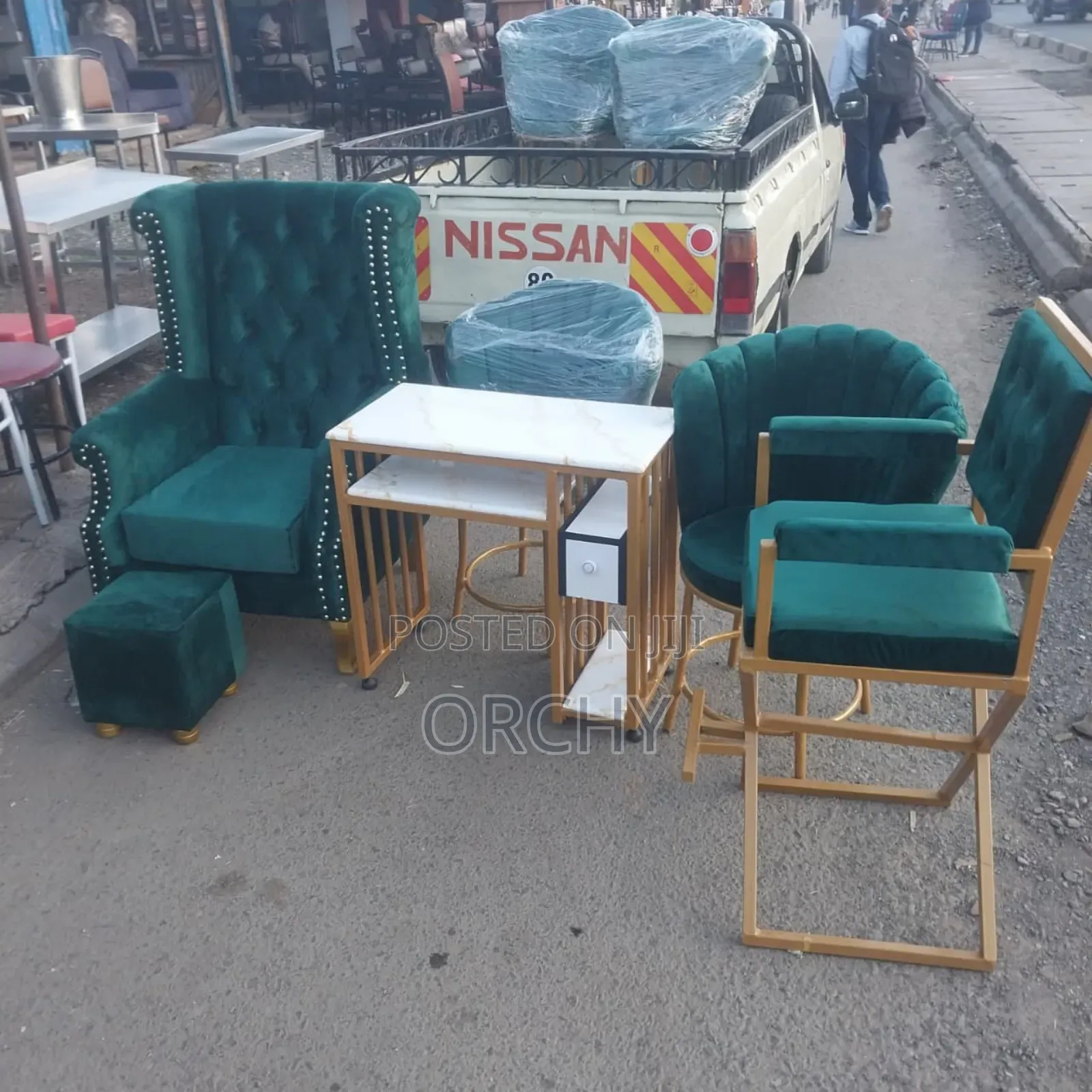 Assorted Manicure And Pedicure Seats