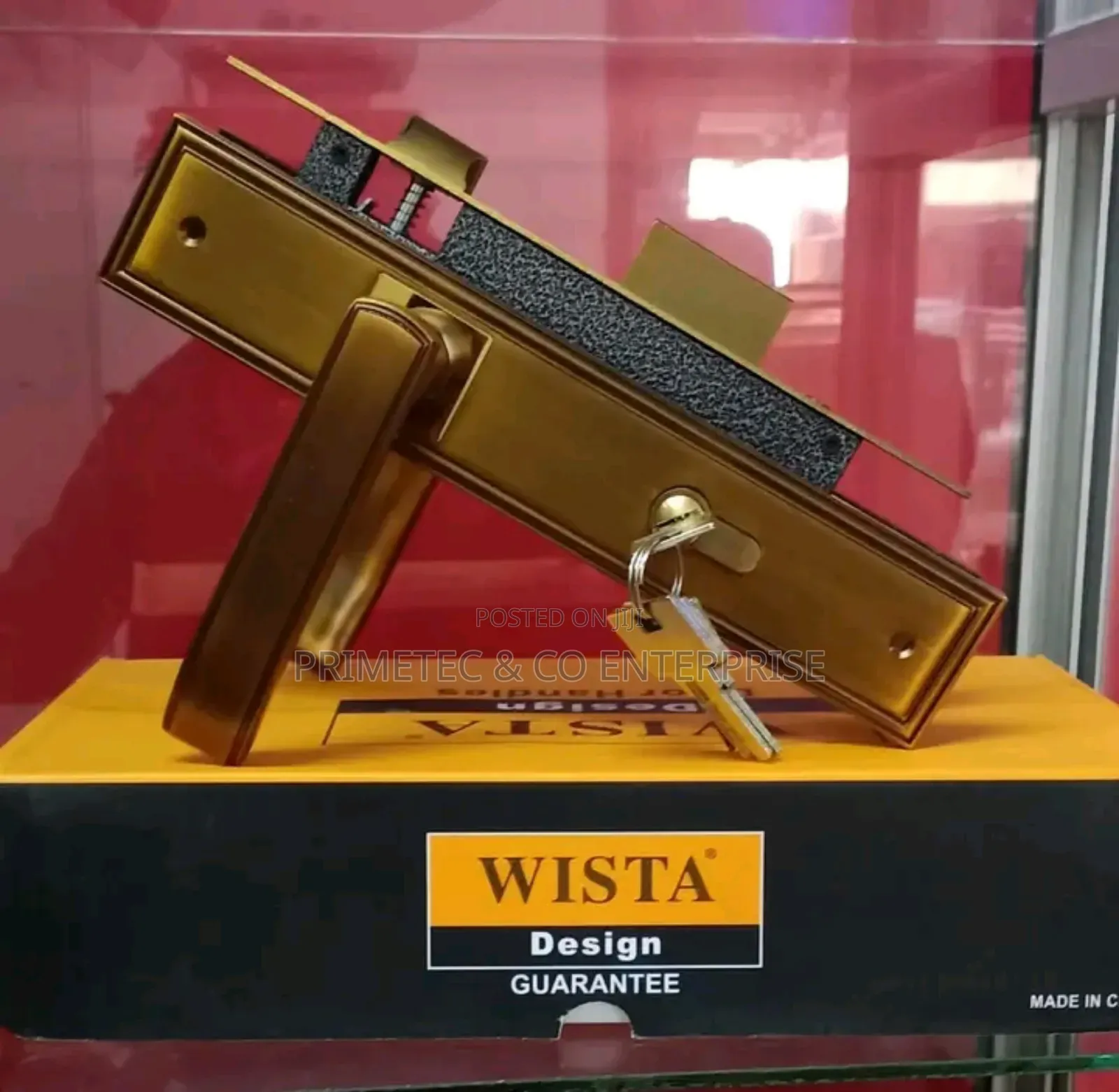 Wista Lock, Metallic and Wood Door Lock