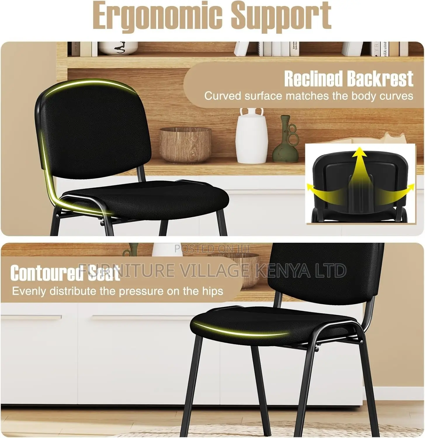 Office Chair; Tosca Office Stackable Guest Chair