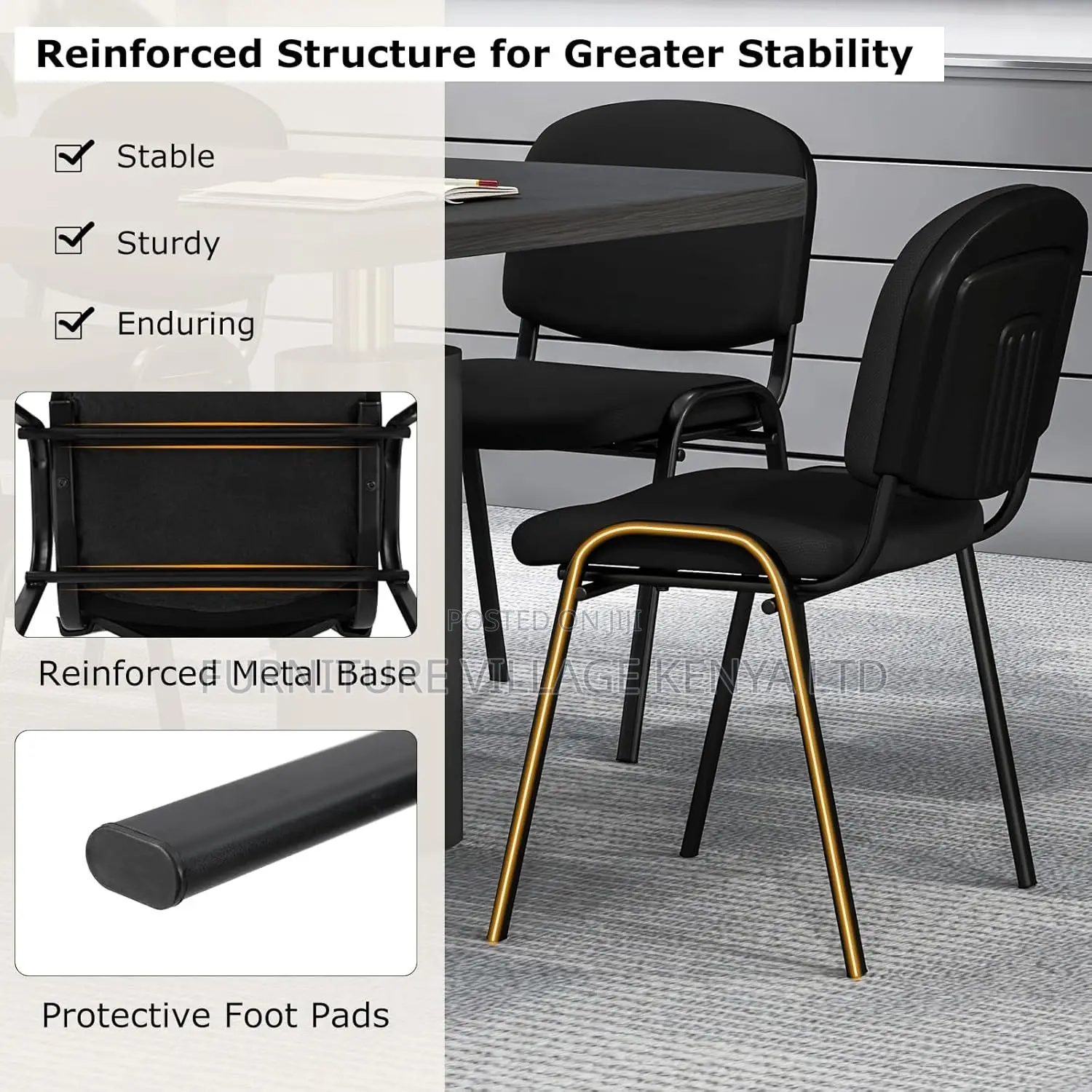 Office Chair; Tosca Office Stackable Guest Chair
