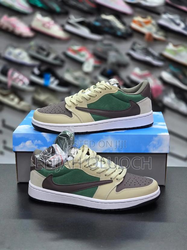 Air Jordan 1 Low X Travis Scott Sp 'medium Olive' Sneakers. - thumbnail 3