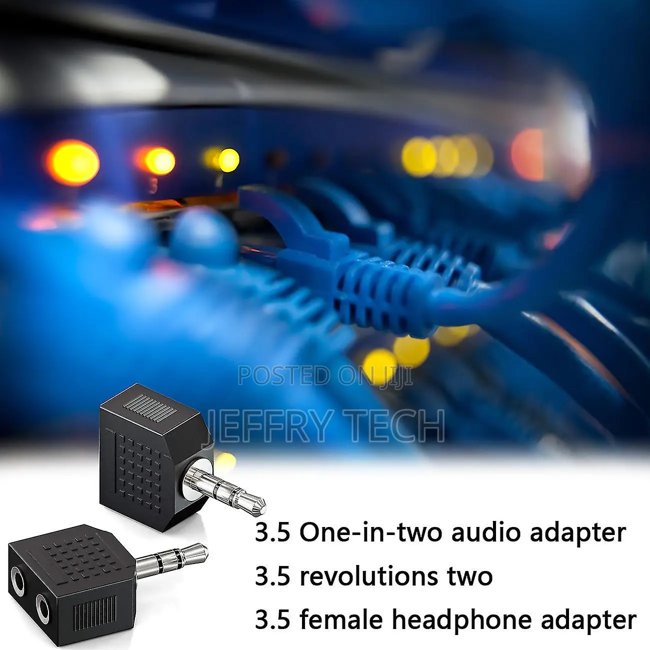 3.5mm Headphone Y Splitter (2-Pack) | 1 Male to 2 Female