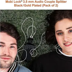 3.5mm Headphone Y Splitter (2-Pack) | 1 Male to 2 Female