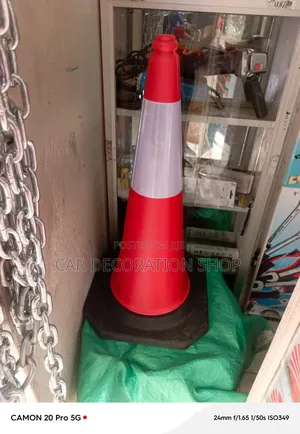 70cm Vibrant Traffic Sign Plastic Caution Cones