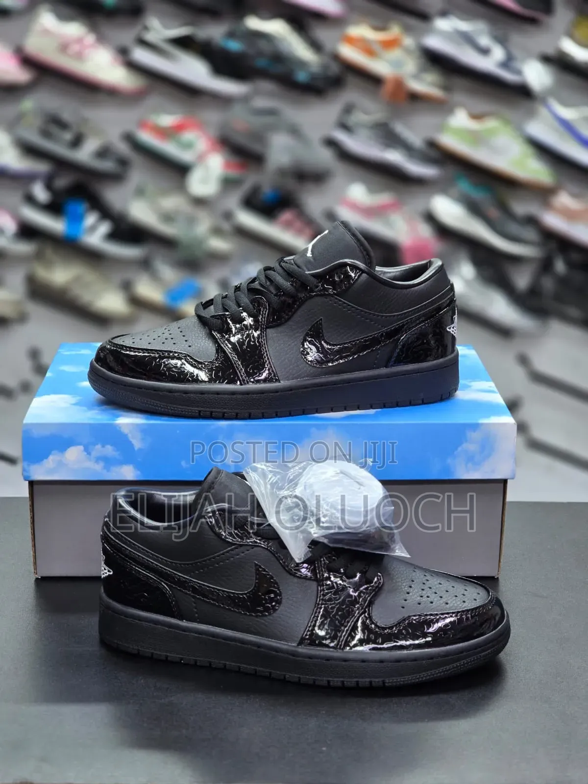 Nike Air Jordan 1 Low Se "Black Croc,"
