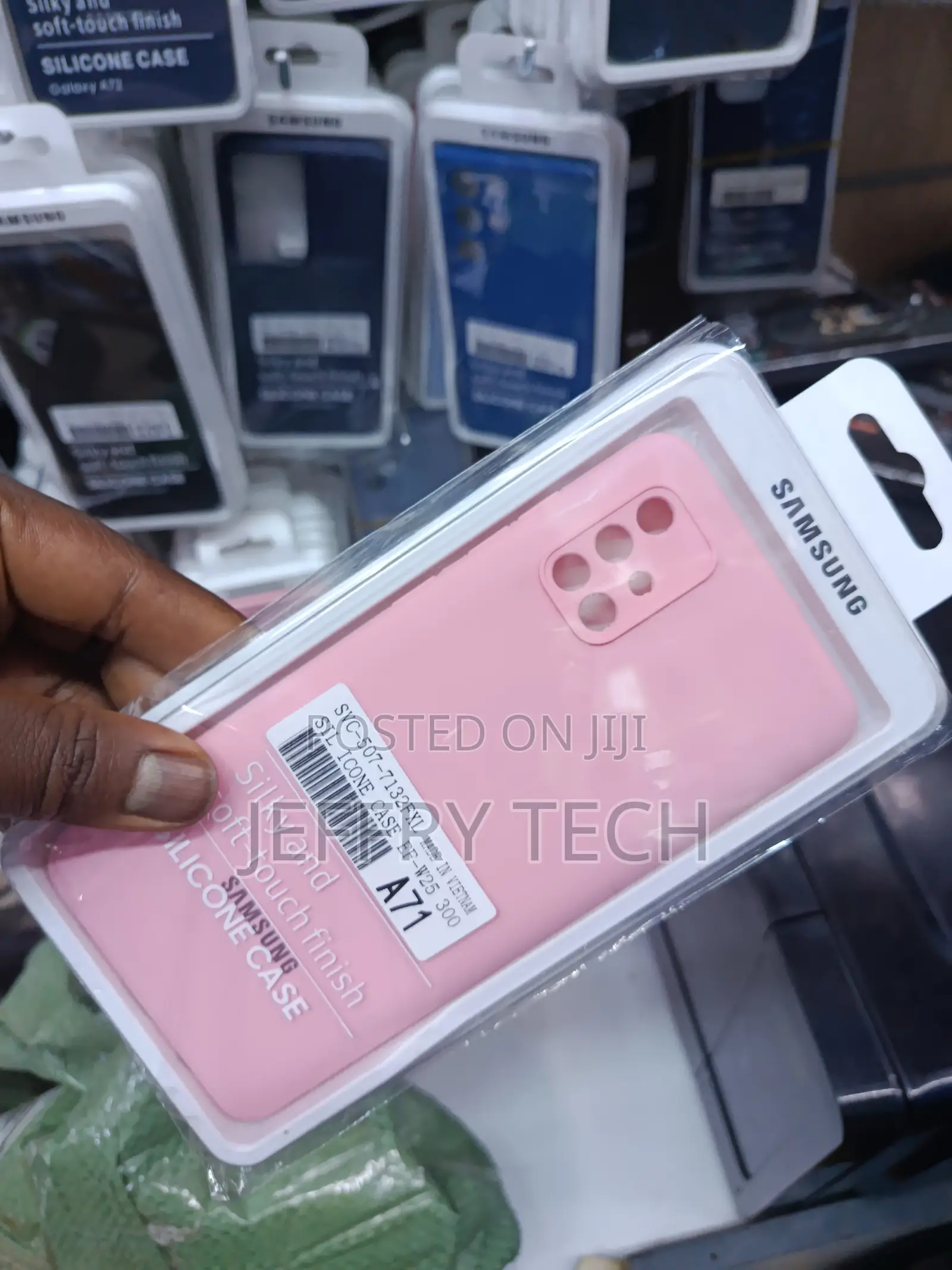 Premium Silicone Case for Samsung A71- Pink (